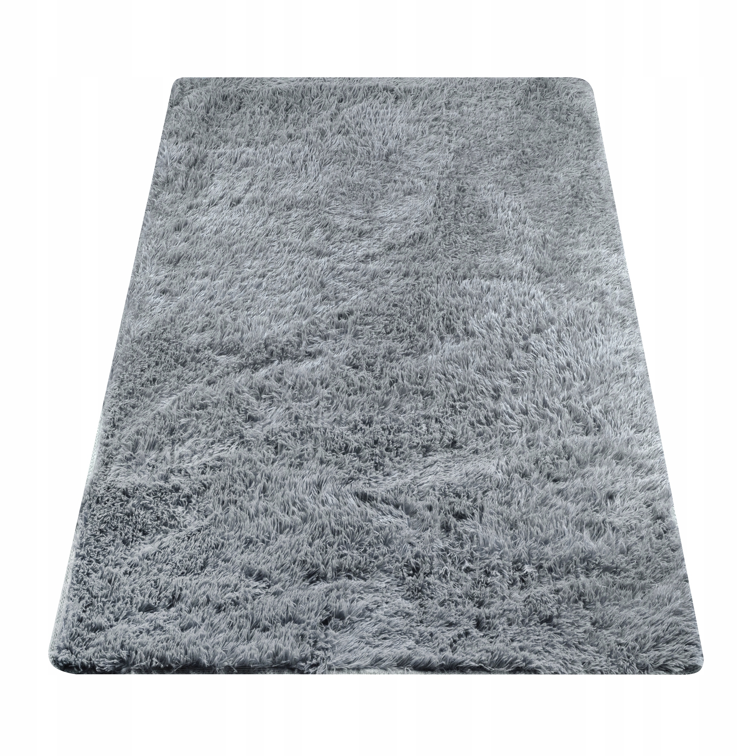Koberec Shaggy Měkký Plyšový Nadýchaný 120 X 170 CM Šedý Do Obývacího Pokoje Ložnice