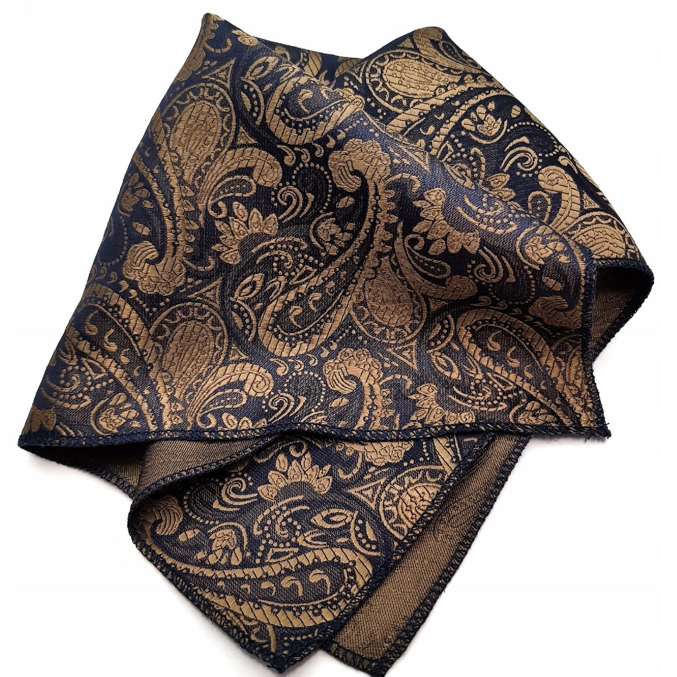 BRĄZOWA PAISLEY POSZETKA CHUSTECZKA WYPUSTKA TOP!! Model WZÓR PAISLEY