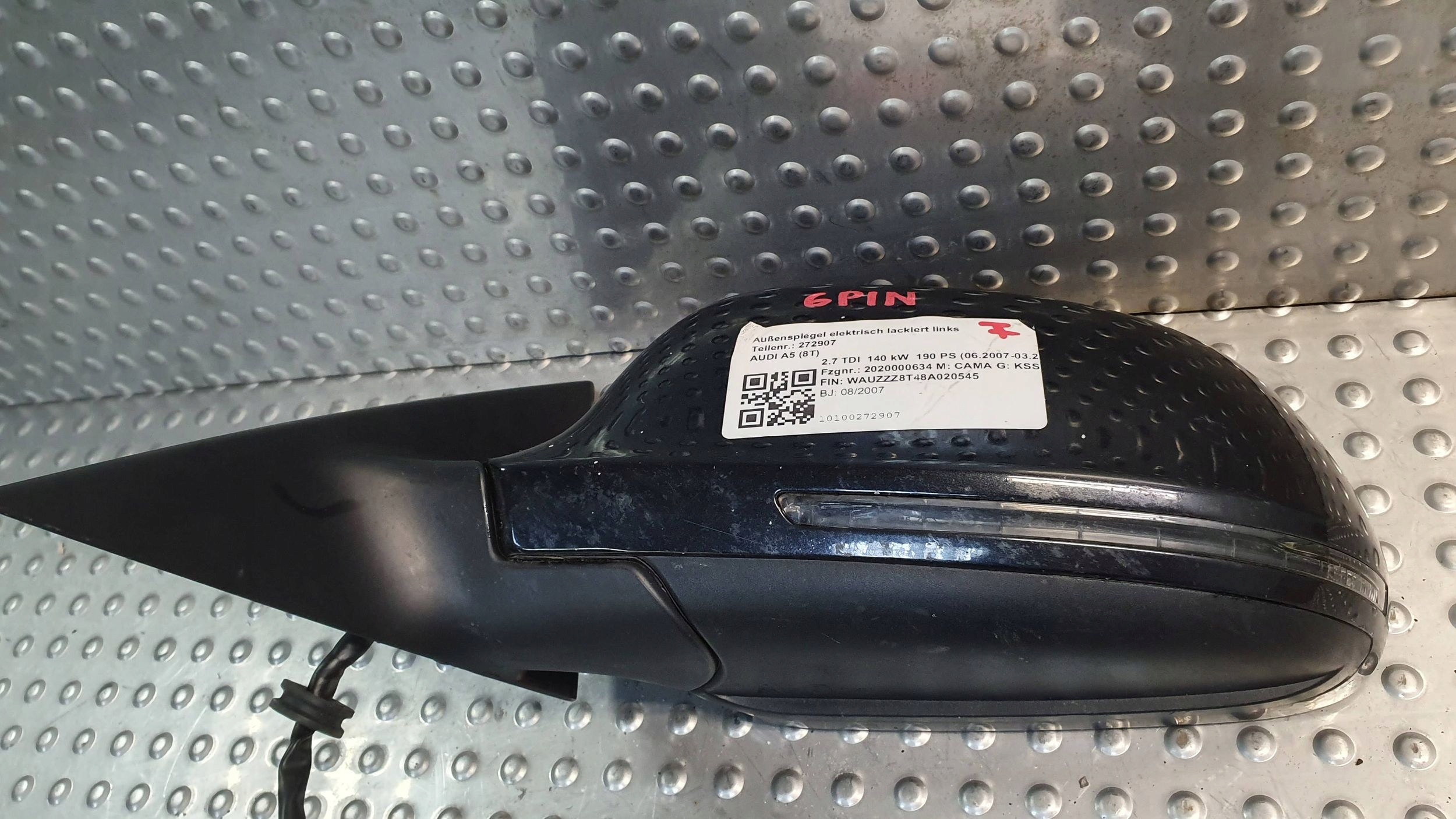 mirror left AUDI A5 8T 6 PIN 07
