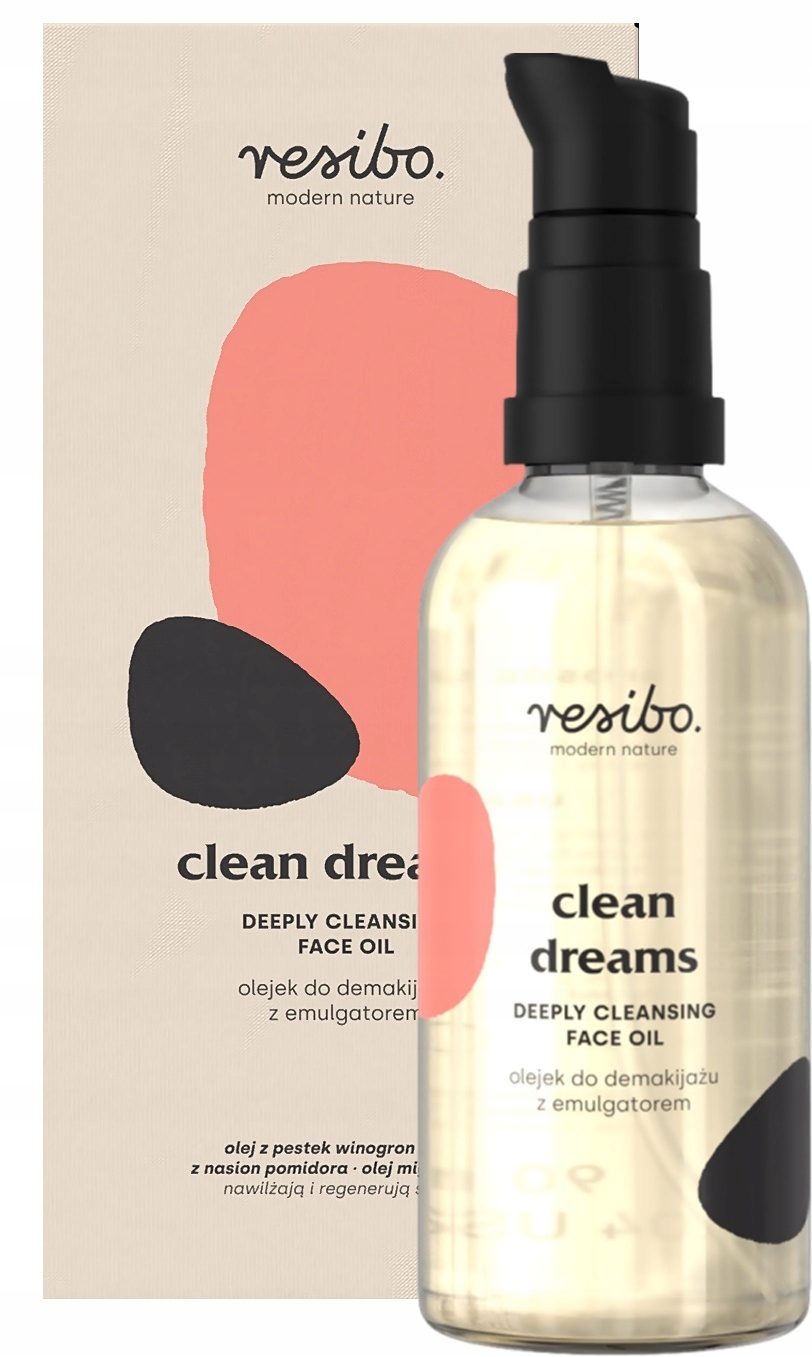 OLEJEK DO DEMAKIJAŻU RESIBO CLEAN DREAMS 90ML DELIKATNY Z EMULGATOREM