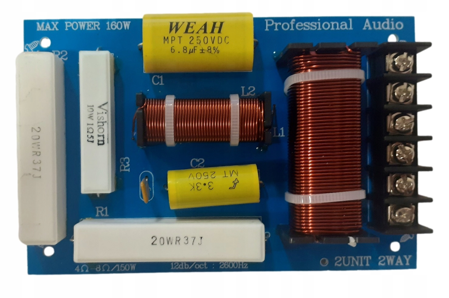 

Zwrotnica głośnikowa 2 drożna 4-8ohm 150W