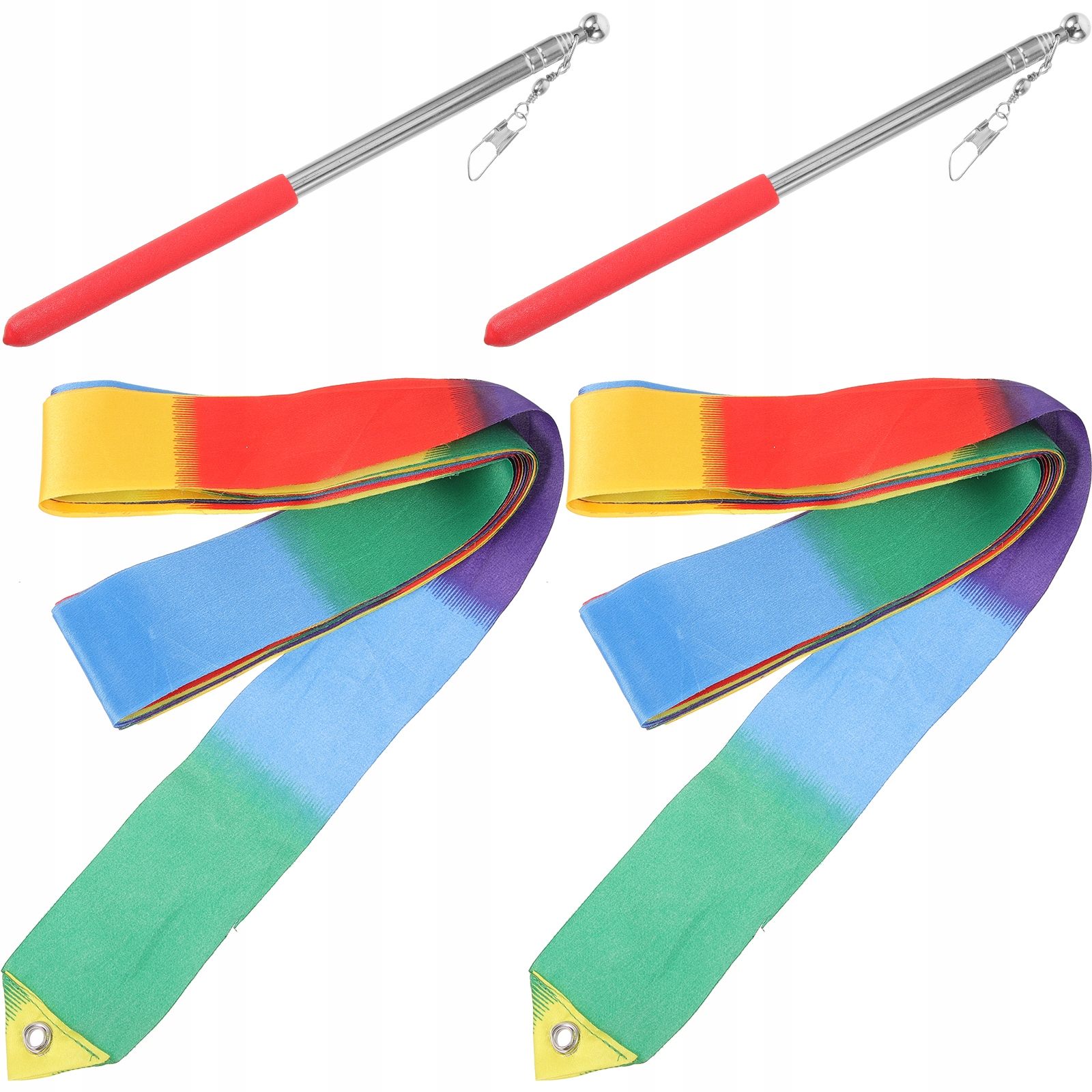 1 ZESTAW TAŃCZĄCYCH KOLOROWYCH STREAMERSÓW WYKONAJĄCYCH KOLOROWE STREAMERS WSTĄŻKI PERFOR Typ ubioru NA