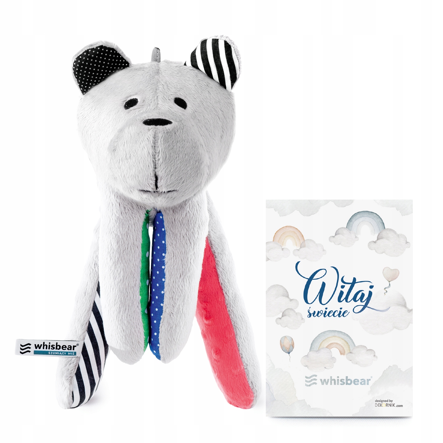 

Whisbear Szumiący Miś Cry Sensor Przytulanka+karta