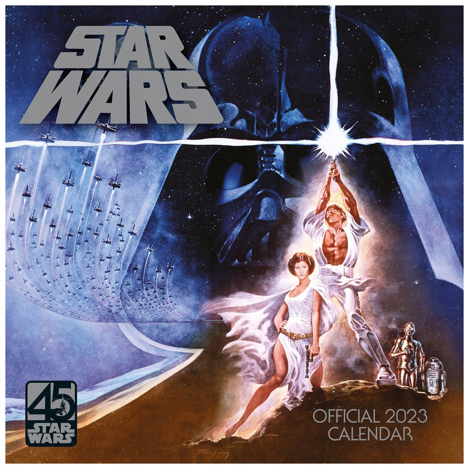 

Kalendarz ścienny Star Wars Classic na rok 2023
