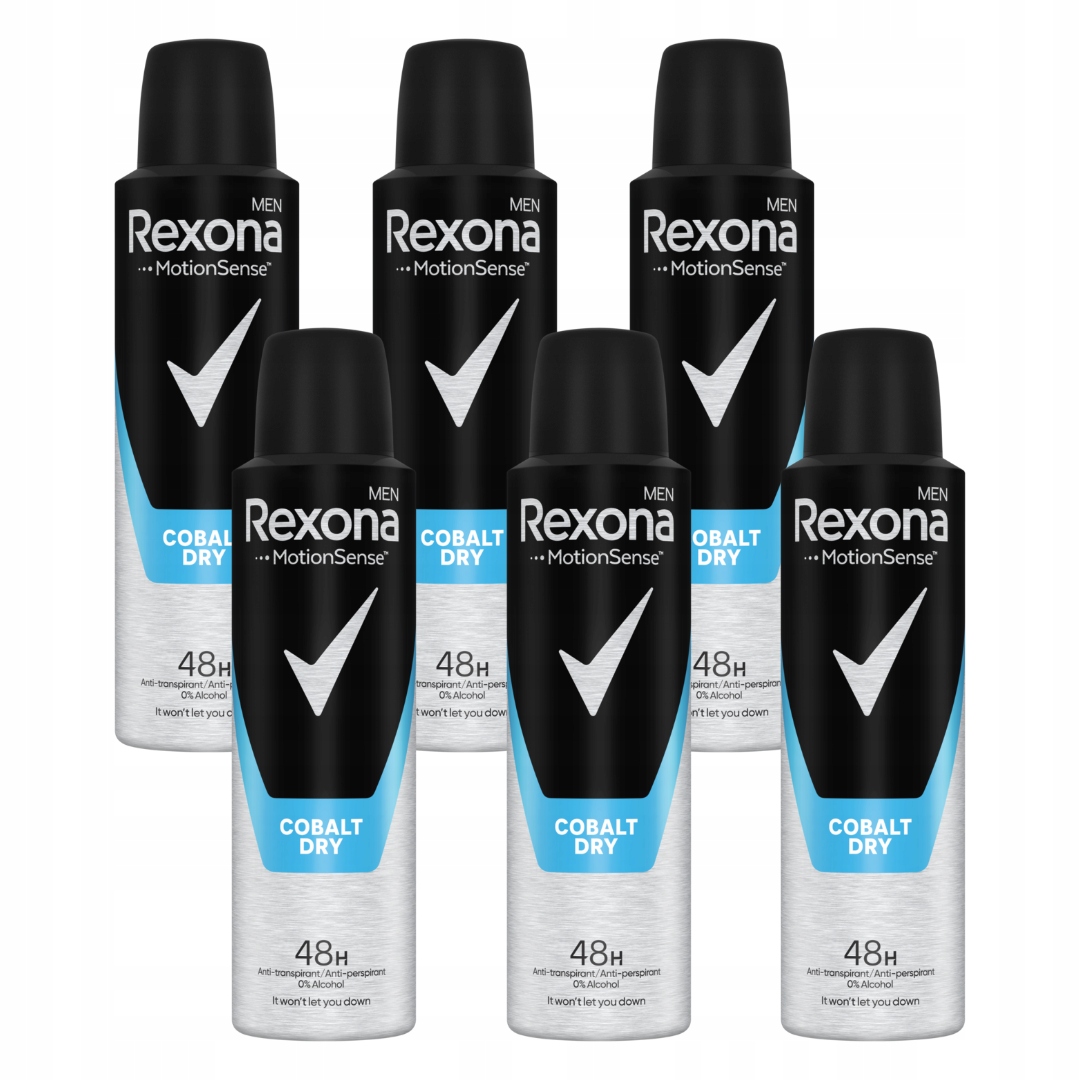 Rexona Men Cobalt antyperspirant spray 6x150ml