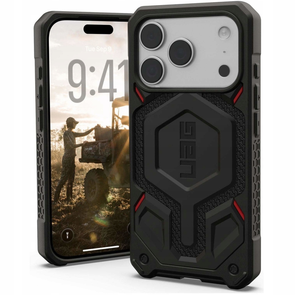 Pouzdro Pancéřové pouzdro pro iPhone 17 Pro Max Uag s kevlarovým obal pro MagSafe