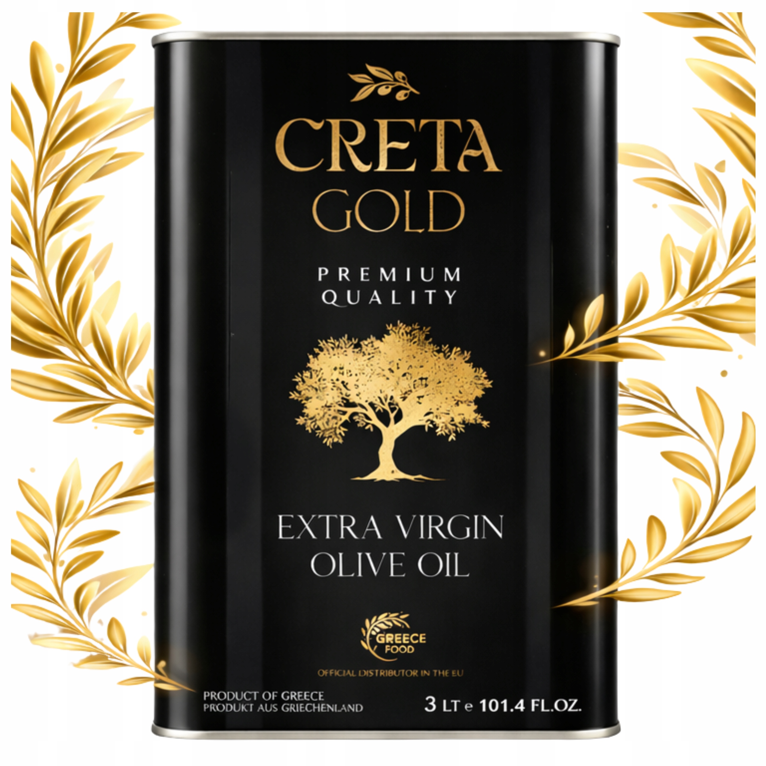 Extra Panenský Řecký Olivový Olej 3 L Creta Gold Premium Nová Sklizeň 2025