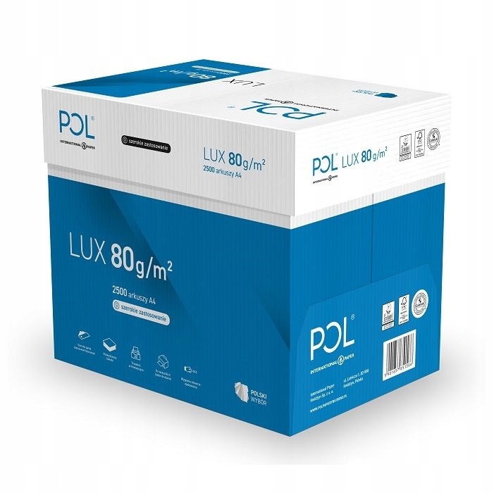 

Papier ksero Pollux A4 80 g/m2 5 ryz