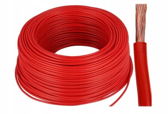 Kábel Lgy H07V-K 1x6 mm2 Červený 100 metrov