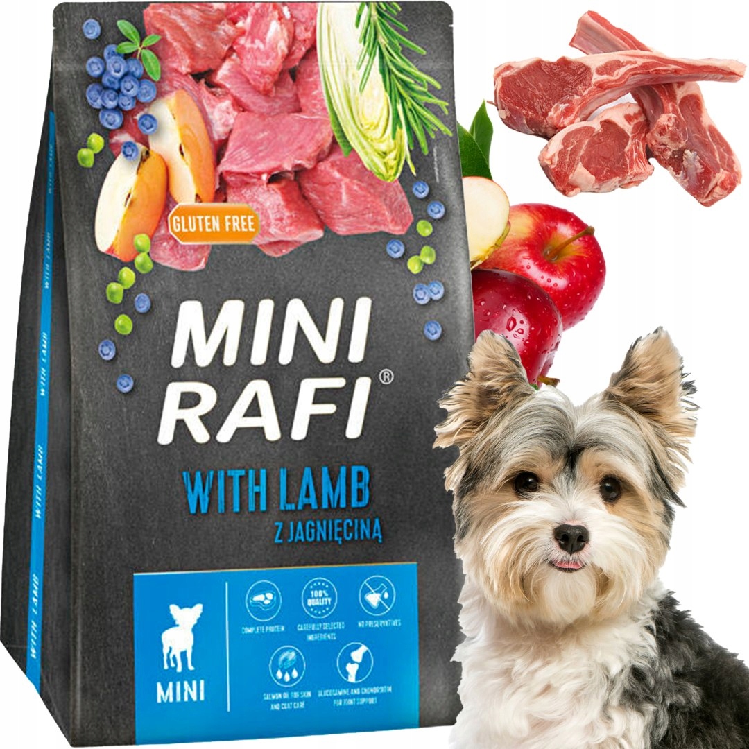 Levně Suché Krmivo pro psa Rafi Mini Adult s jehněčím masem 3 kg 1 ks