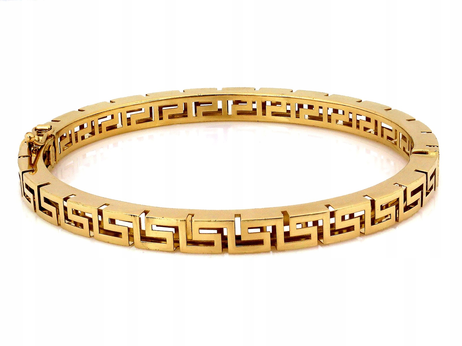 Náramek bangle řecký vzor žluté zlato 585 14k 7.72g r17 pro ženy