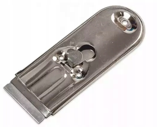 SKROBAK DO SZYB MINI KORPUS METALOWY + 5 OSTRZY GRATIS!