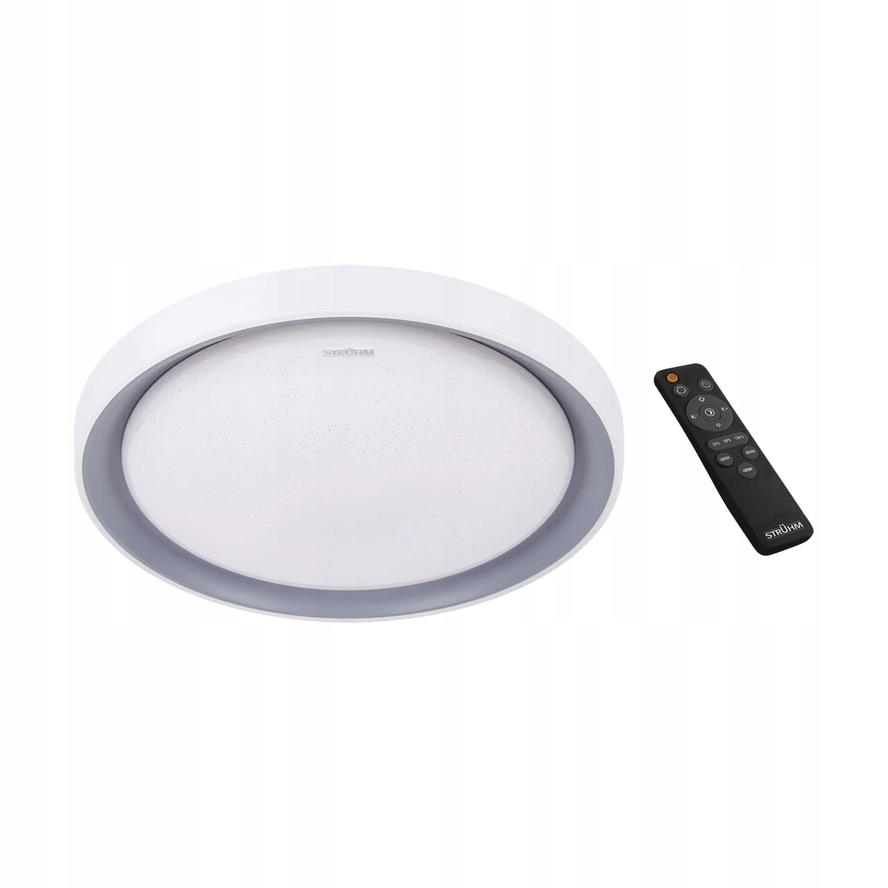 Struhm Ariel Stropné Svietidlo strieborný okrúhly Ø51 cm IP44 s diaľkovým ovládaním