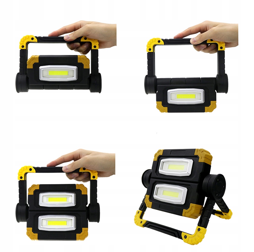 HALOGEN LED NASWIETLACZ AKUMULATOROWY BUDOWLANY Voltage 4 V
