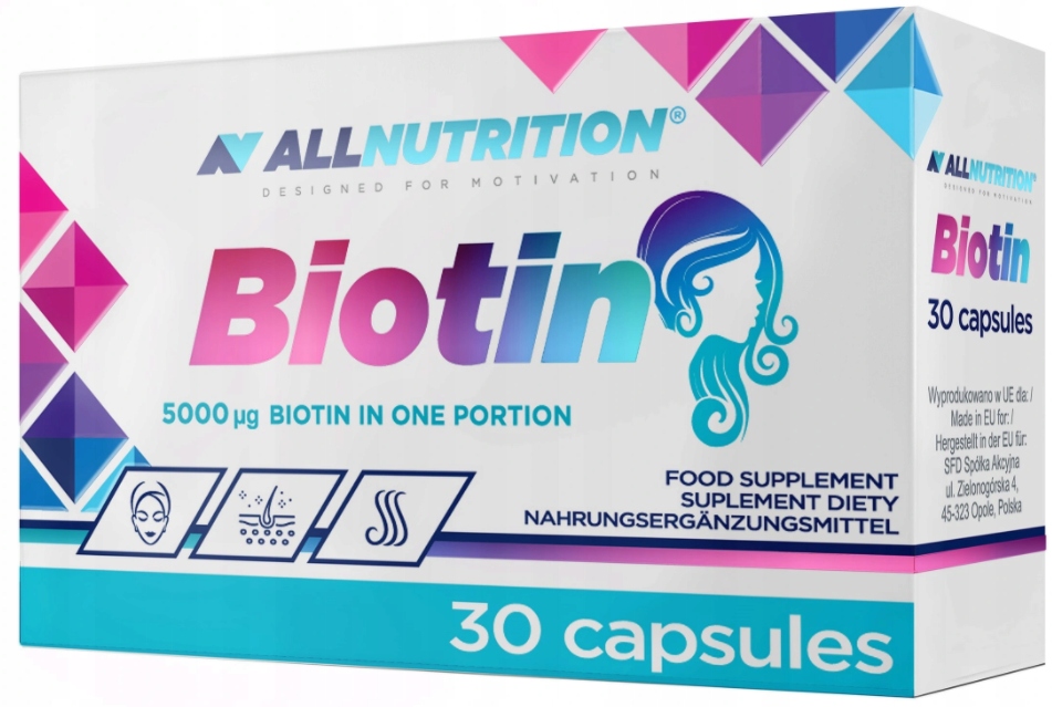 ALLNUTRITION BIOTIN K VLASY KOŽA BIOTÍN