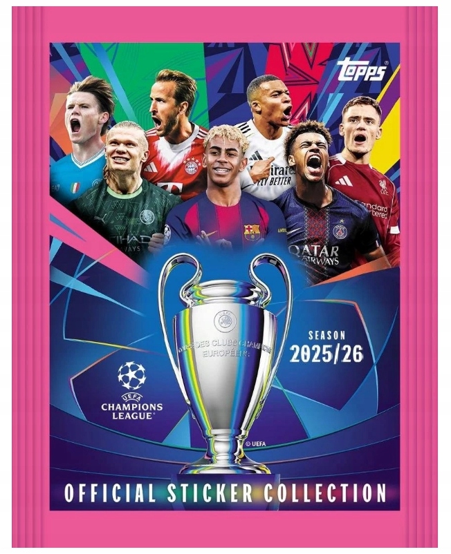 Topps Champions League 2025/26 S&a Naklejki Sticker Piłkarskie Piłkarze