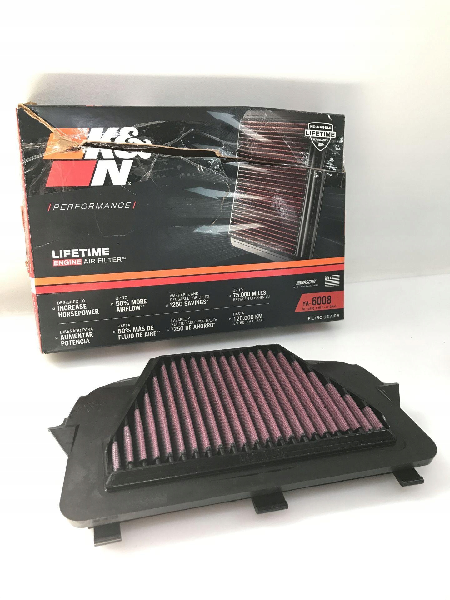 K&N YA-6008 MOTOCYKLOWY WYMIENNY FILTR POWIETRZA K&N, CZERWONY Producent K&N