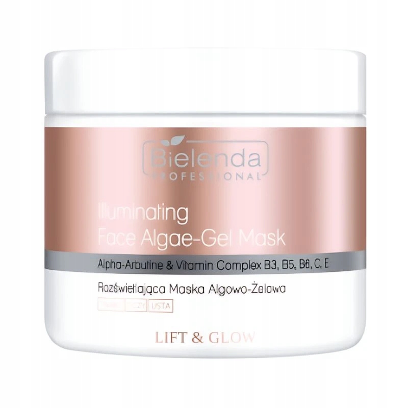 Bielenda Professional – Rozjasňující řasovo-gelová maska Lift & Glow