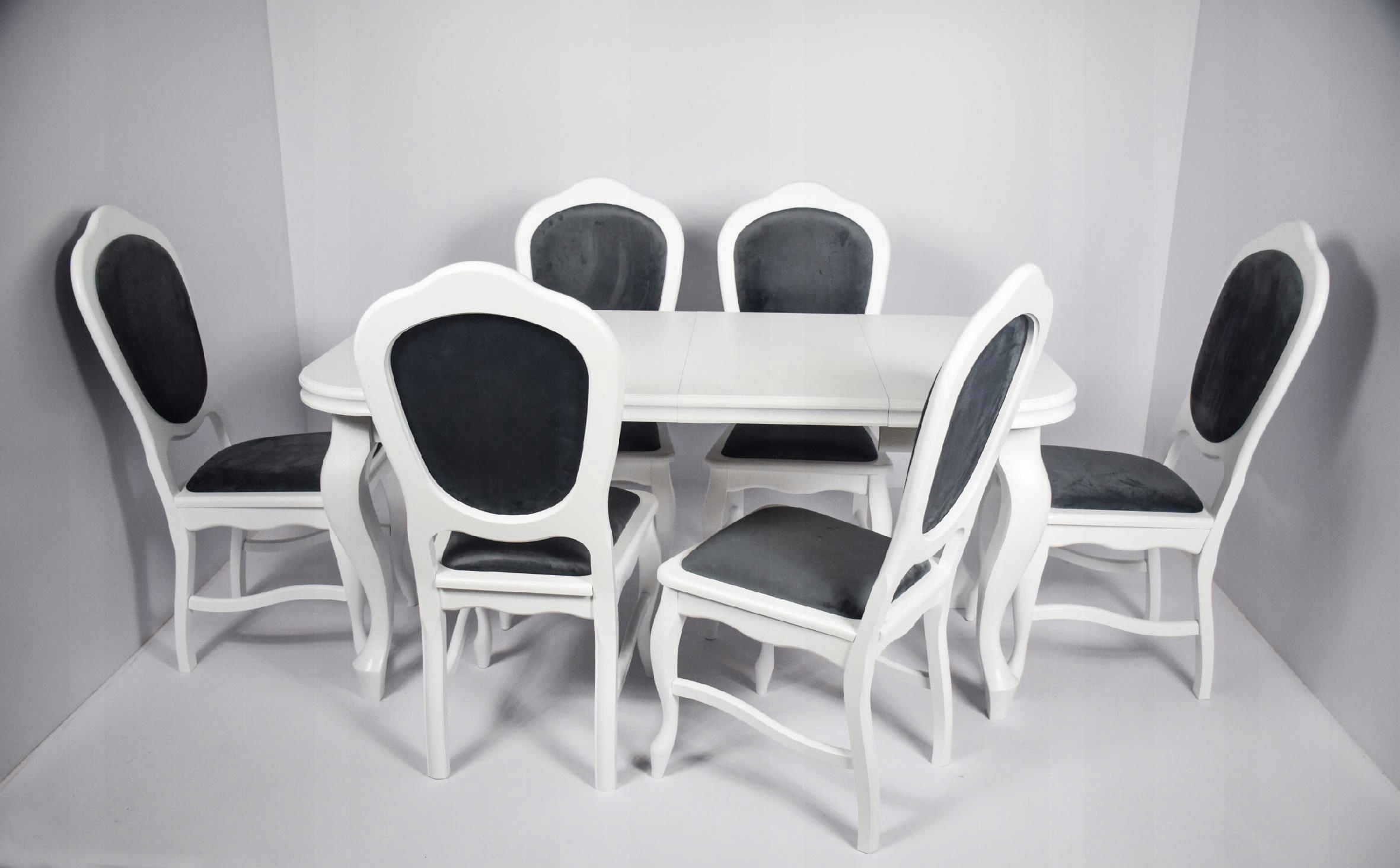 biały stół rozkładany Ludwik 80x80 +3x40- 200cm Marka Rad-Stol