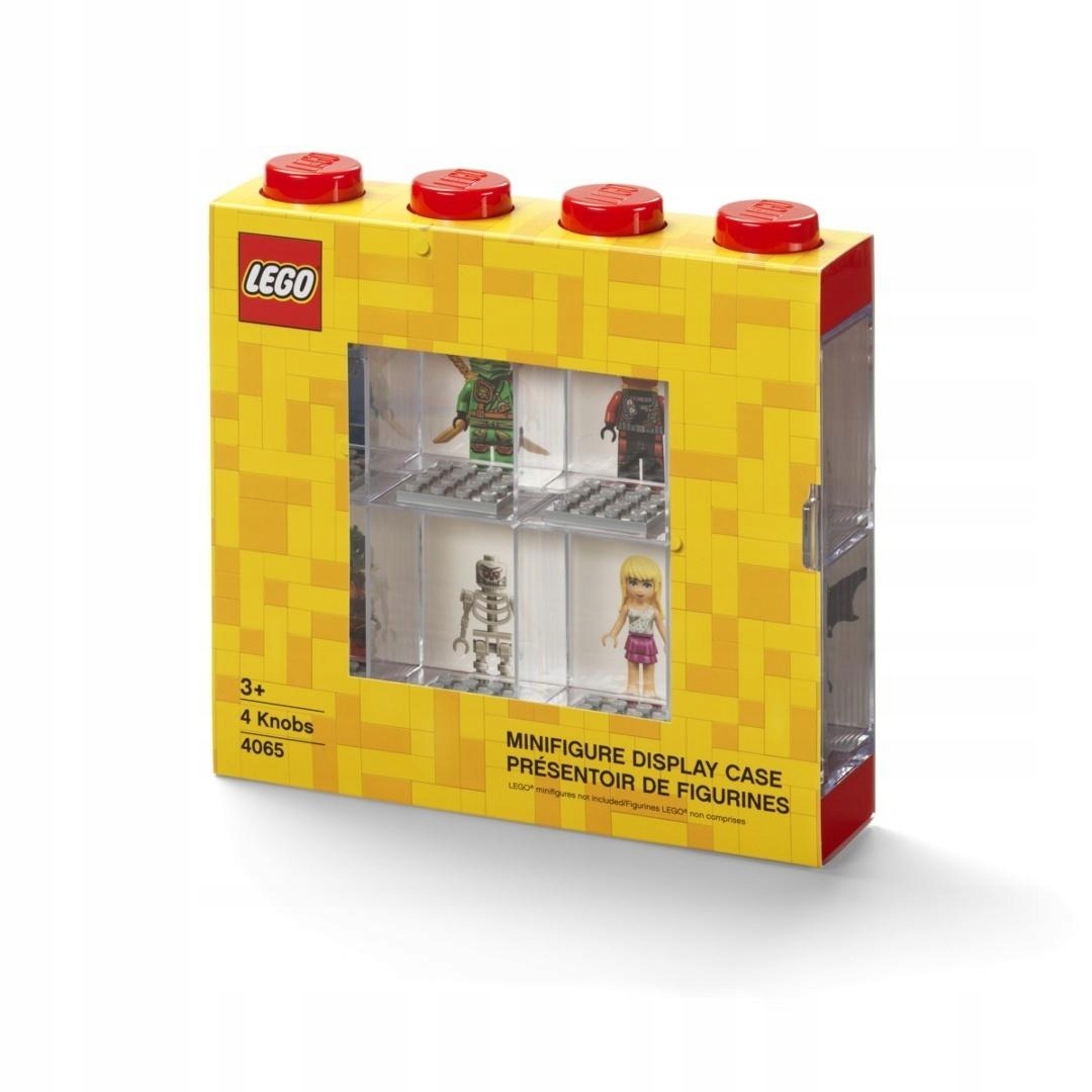 Lego (r) vitrína pro 8 minifigurek, červená, Nhg
