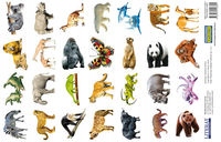 NAKLEJKI ZWIERZĘTA ŚWIATA