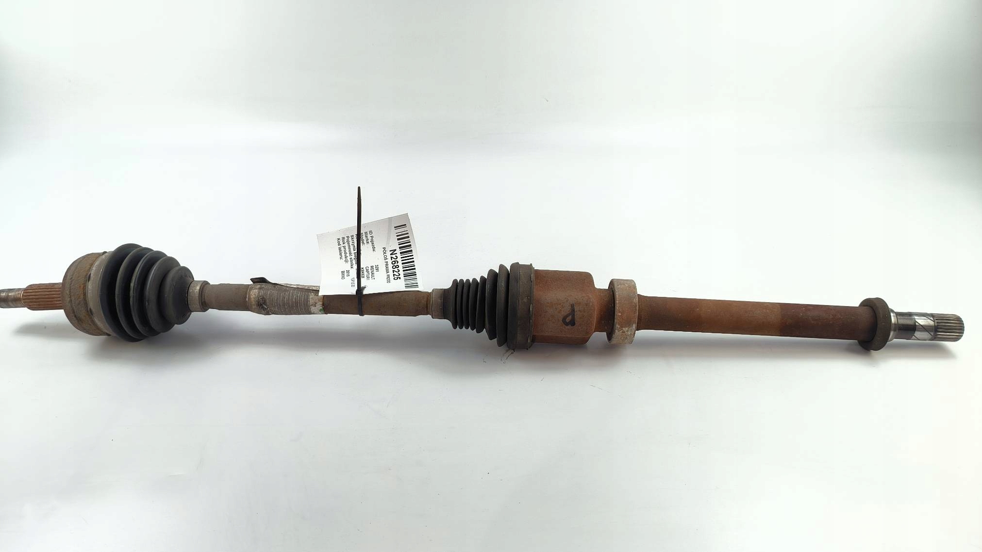 semi-axis right front 391000367R 1.5 DCI RENAULT CAPTUR and