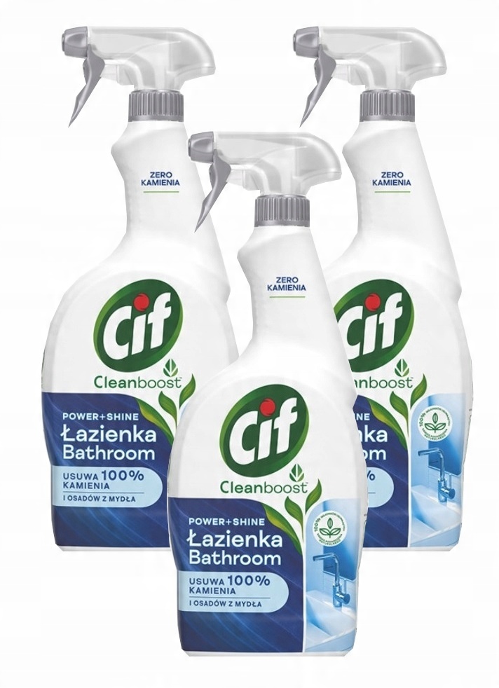 

Cif Power Shine 3x 750 ml Spray przeciw kamieniowi