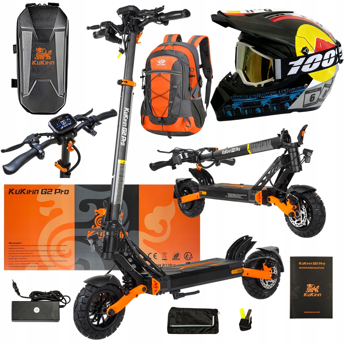 Pojazd Elektryczny KuKirin G2 Pro Abe 500w 48V 15.6AH 65KM 25KM/h +Dárek