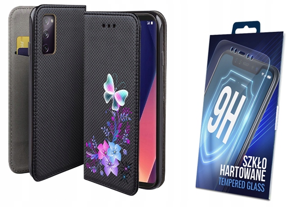 

Etui Z Klapką Do Samsung S20 Fe 5G Motyl Szkło