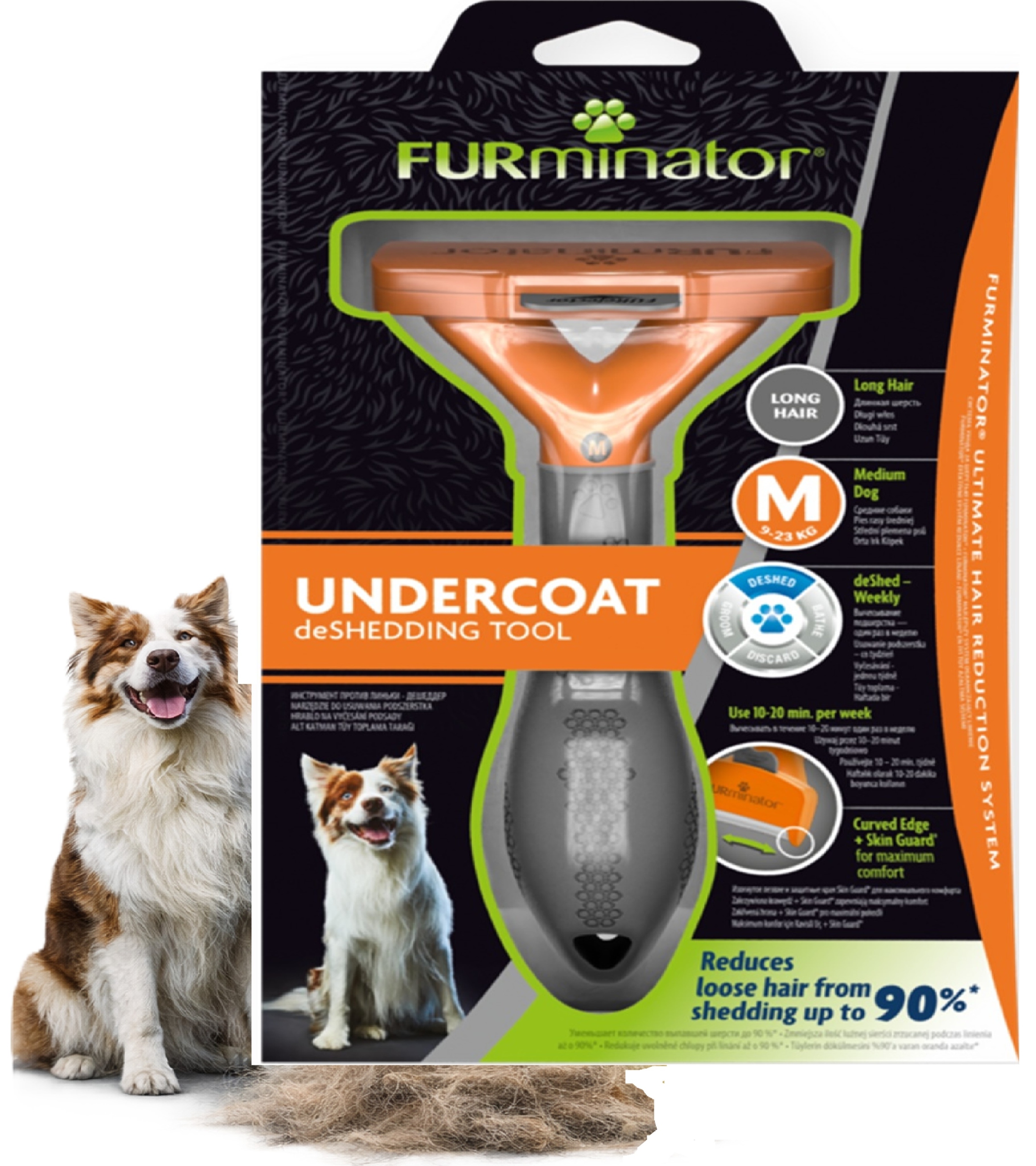 FURminator M długa sierść, wyczesywanie, podszerstka, zgrzebło