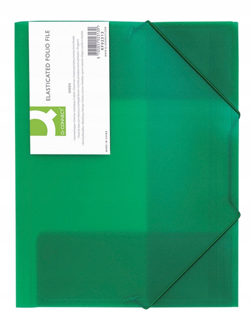 

Teczka z gumką, transparentna zielony KF02313