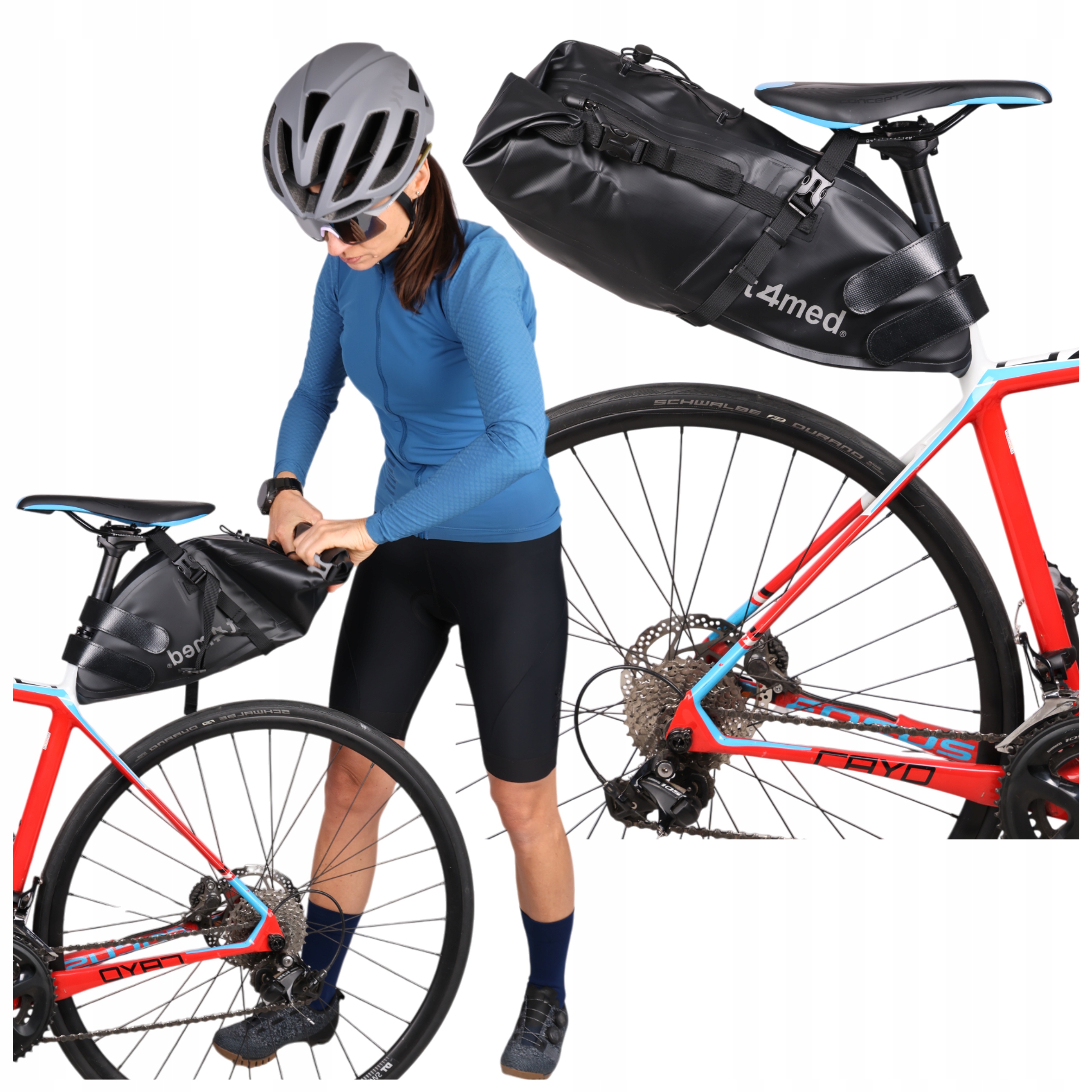 Podsedlová Brašna Na Kolo Brašna Pod Sedlo Bikepacking Voděodolná 6-13 L