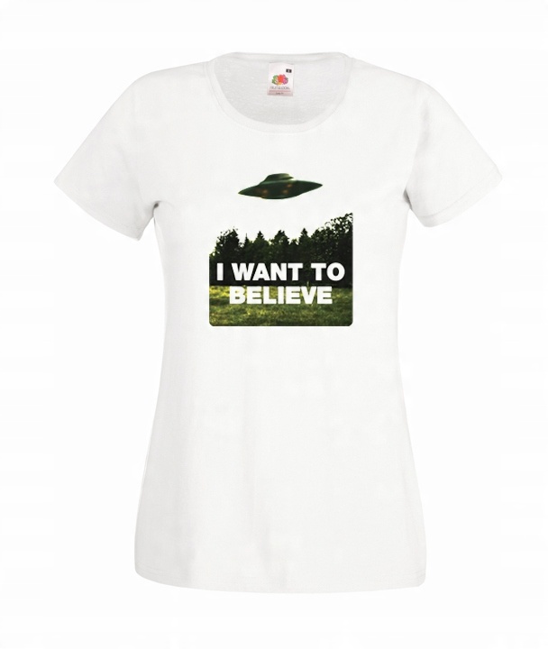 

XL Koszulka Damska Z Archiwum X I Want To Believe