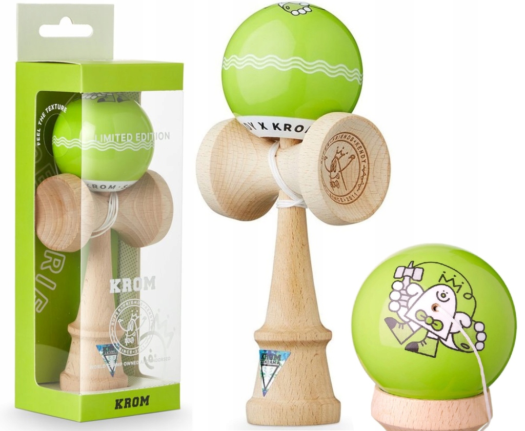 

Kendama Krom X Sfk Lol Łożysko Limonka Limitowana