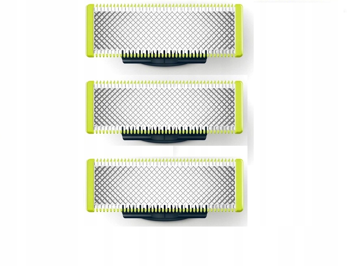 3x Ostrza wymienne do golarki Philips OneBlade QP240/50 3 szt green