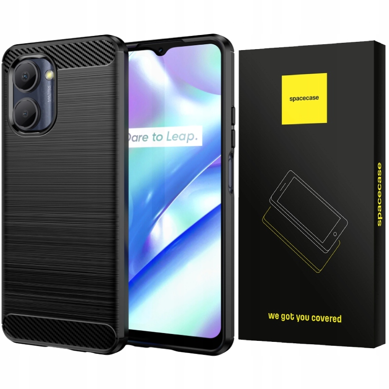

Etui pancerne SpaceCase Carbon case do Realme C33