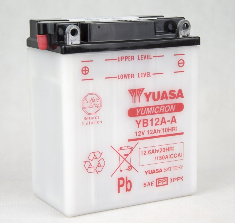 

Akumulator motocyklowy Yuasa YB12A-A 12.6Ah 150A