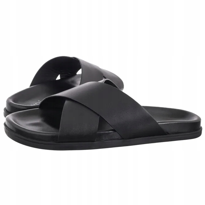 Pánské letní nazouvací boty Nazouváky Wojas černé kožené 32010-51