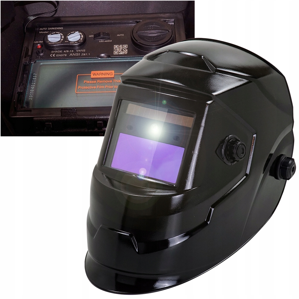 Maska Spawalnicza Przyłbica Samościemniająca Led