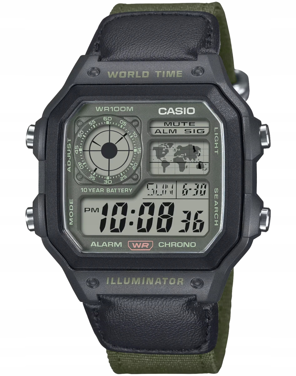 Sportovní pánské hodinky na řemínku Casio AE-1200WHUB Gwar.3+3L Zibi Gravírování