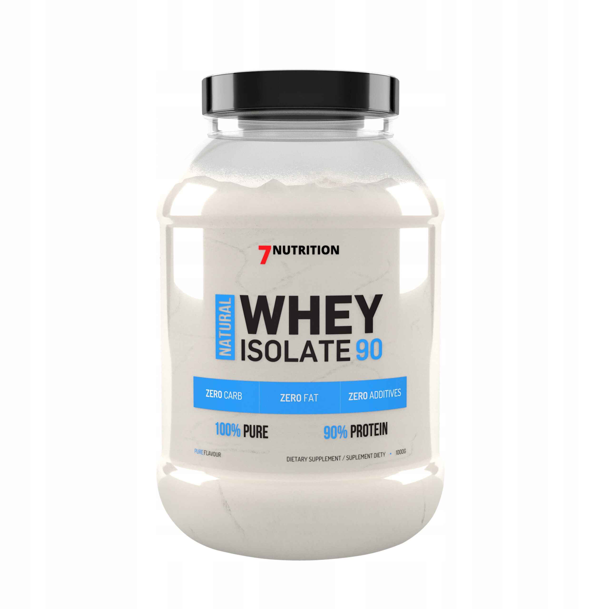 7NUTRITION Natural Whey Isolate 90 1000 G Bílkoviny – doplněk stravy pro sportovce