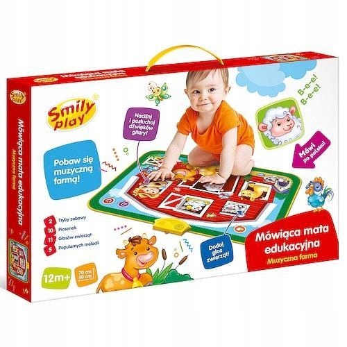 MÓWIĄCA MATA EDUKACYJNA MUZYCZNA FARMA, SMILY PLAY