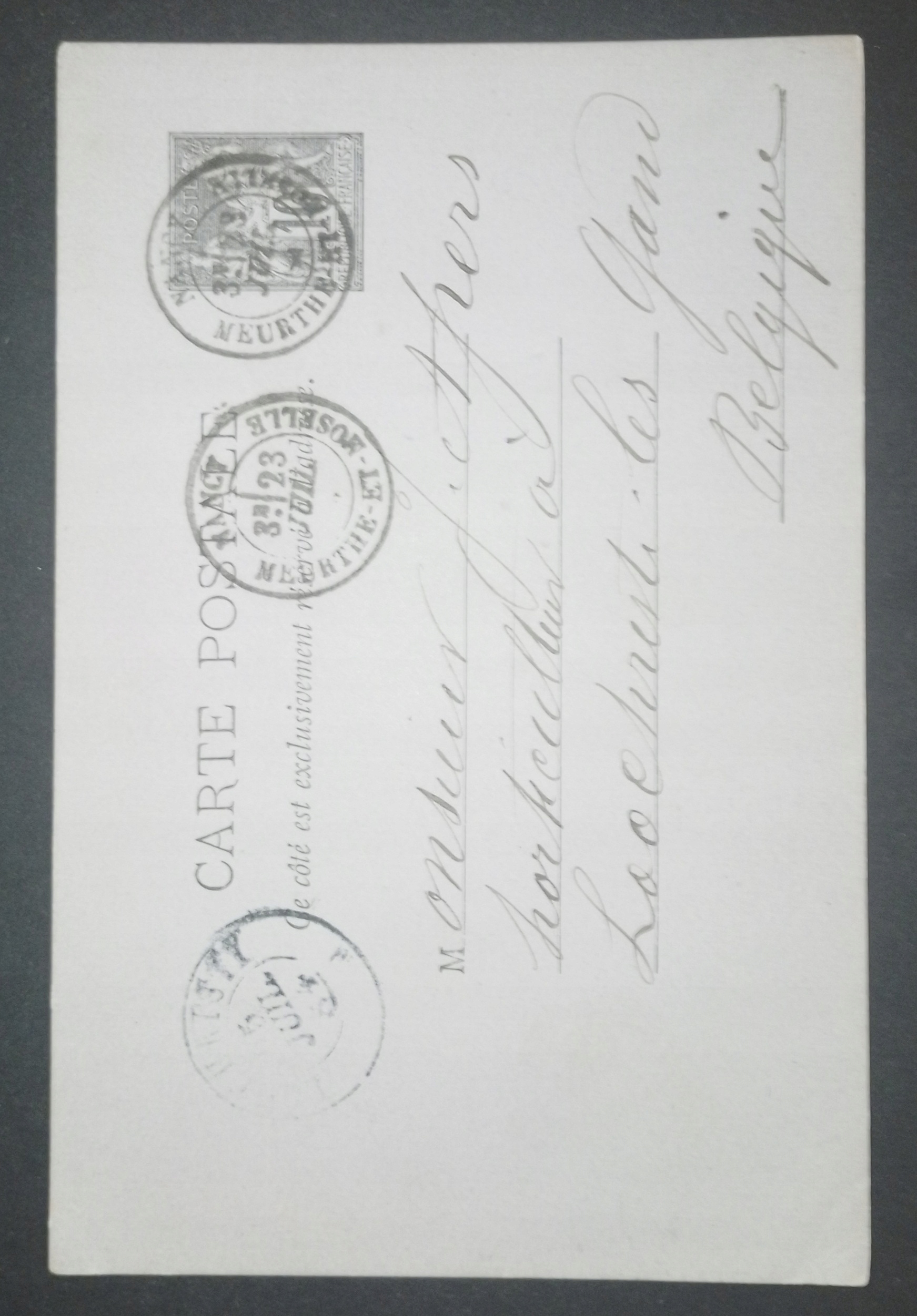Karta-13 Francja 1884r.