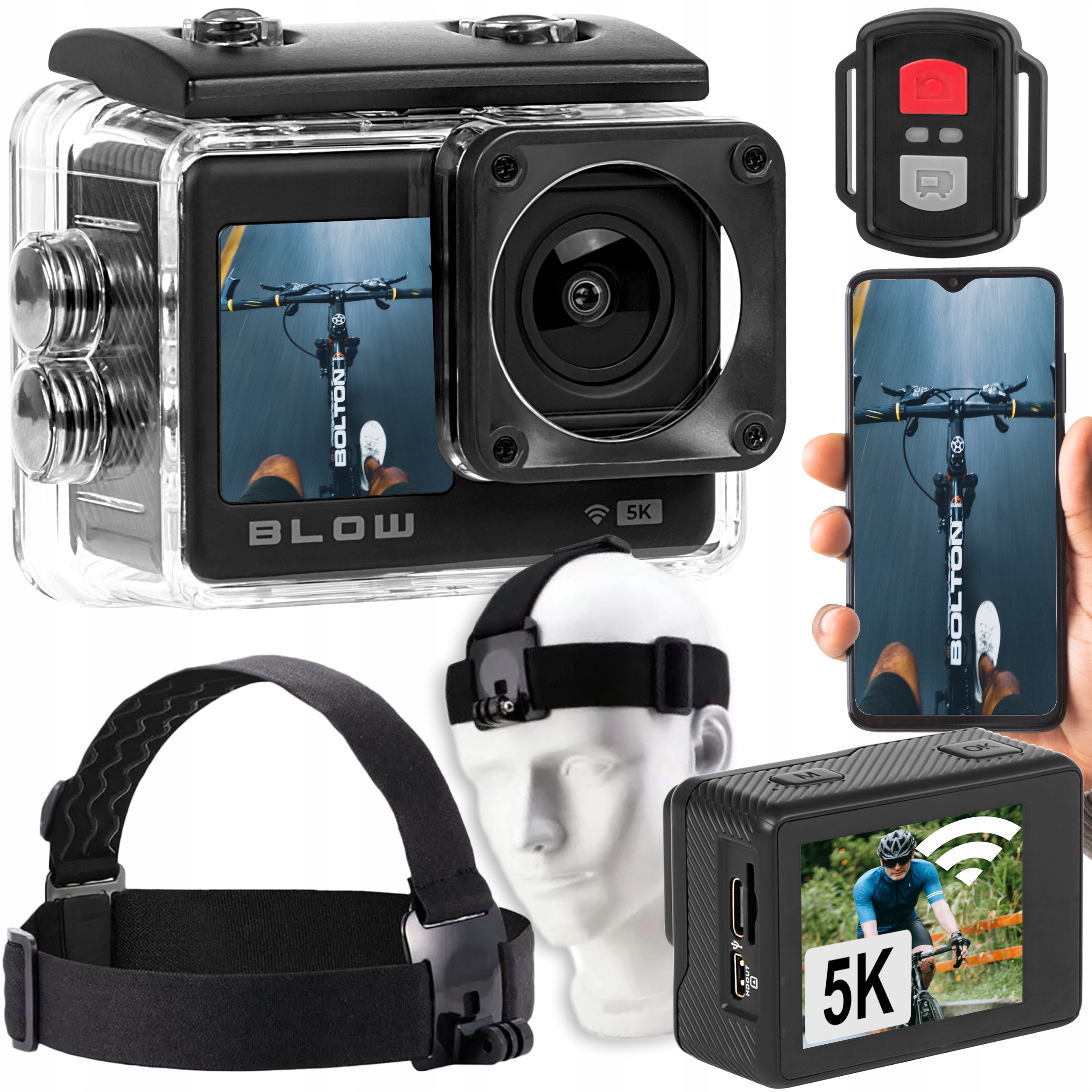 Sportovní Kamera Go PRO4U 4K Wifi Usb Uhd Držáky Čelenka Na Helmu