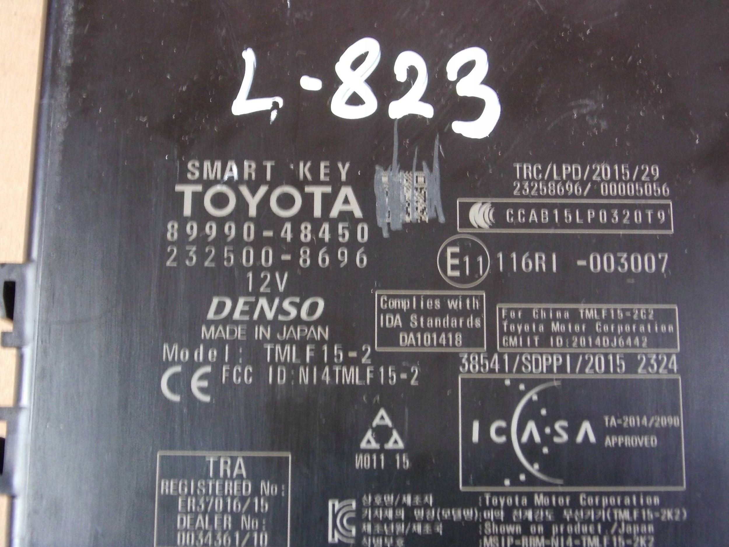 Lexus RX450H module computer control unit SMARTKEY 89990-48450