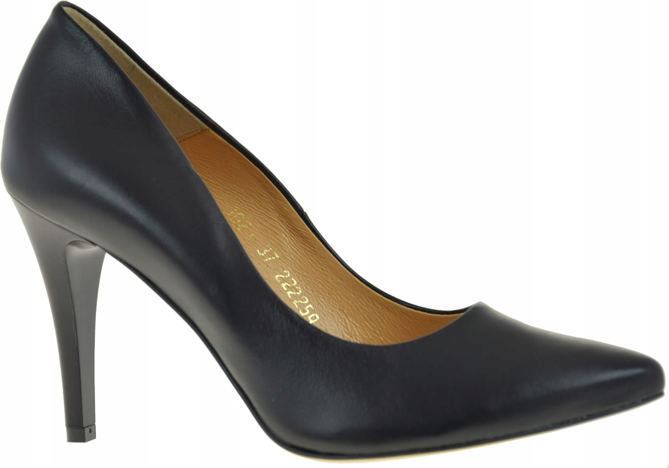 Dámské Lodičky Modní Černé Podpatky 1021 vel.38