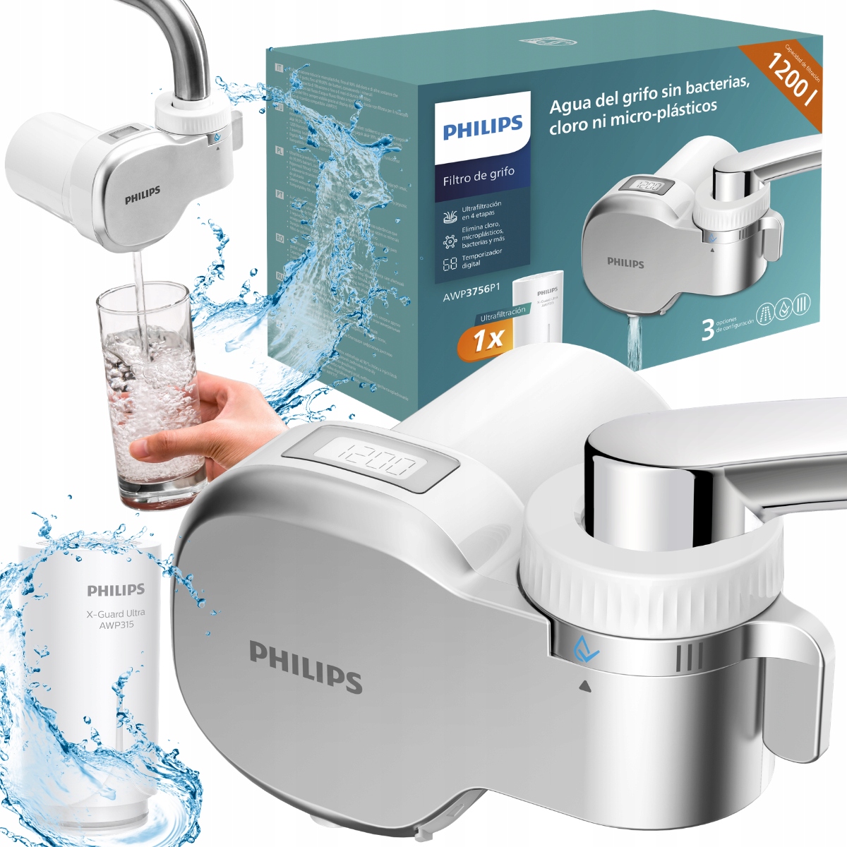 Filtr nakranowy Philips AWP3756P1 filtr na kran, wkład ultrafiltracyjny