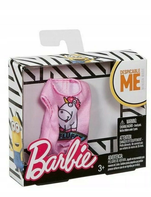 

Barbie Ubranka Bluzka Minionki Jednorożec FLP50