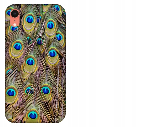 

Etui pokrowiec iPhone Xr Pawie pióra
