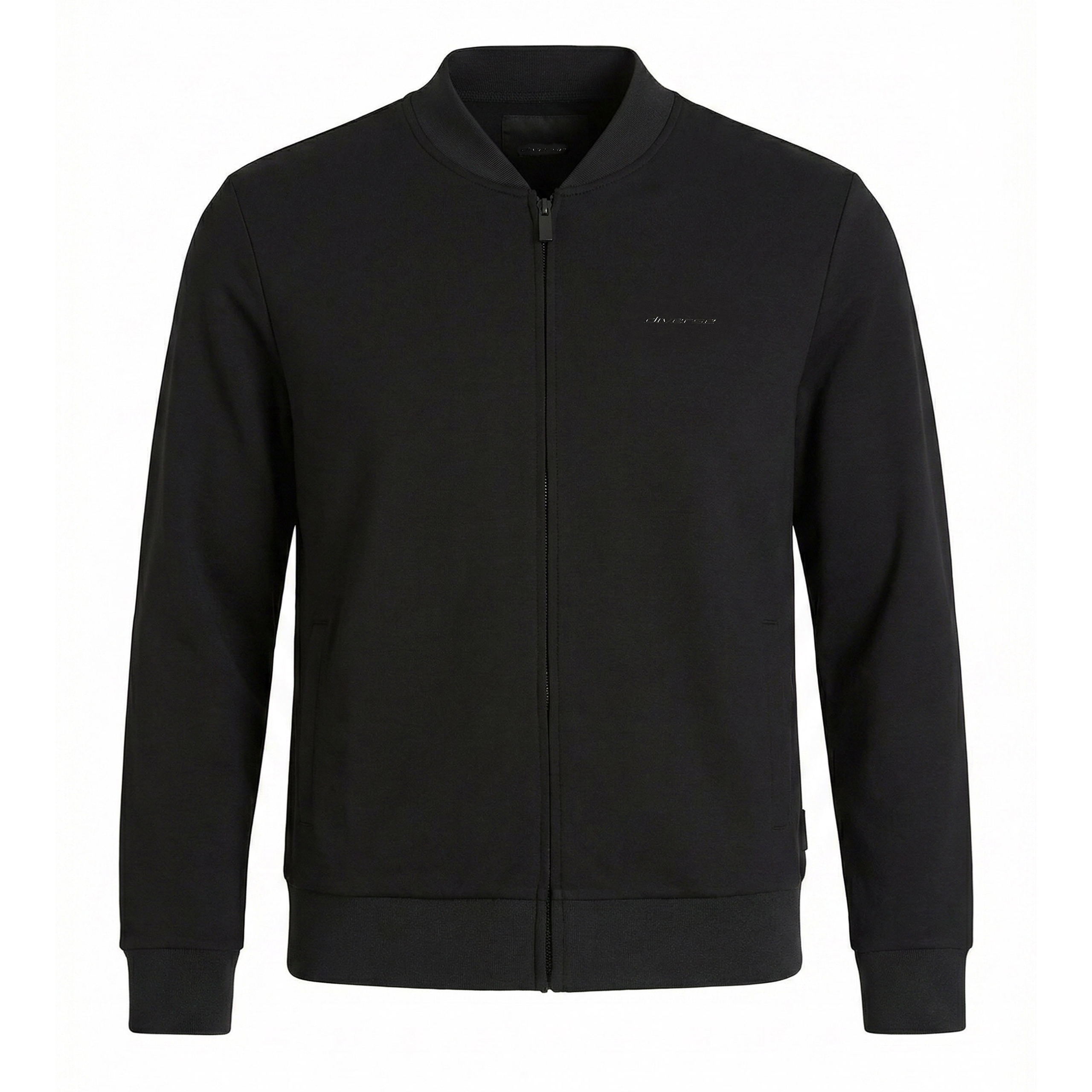 Bluza męska rozpinana typu bomberka Diverse Basebomber S Czarny XL